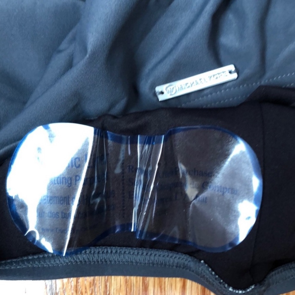 NWT Michael Kors One Piece Gray Bathing Suit Size 8 - Picture 3 of 3